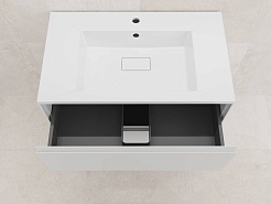 Style Line Тумба с раковиной Лима 80 Plus подвесная эмаль белая матовая – фотография-4